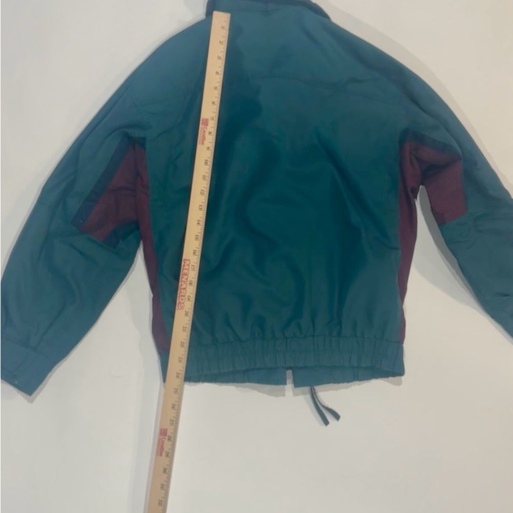 Vintage Columbia Women’s Medium Jacket Teal Purple Windbreaker Made in Korea - Picture 3 of 10